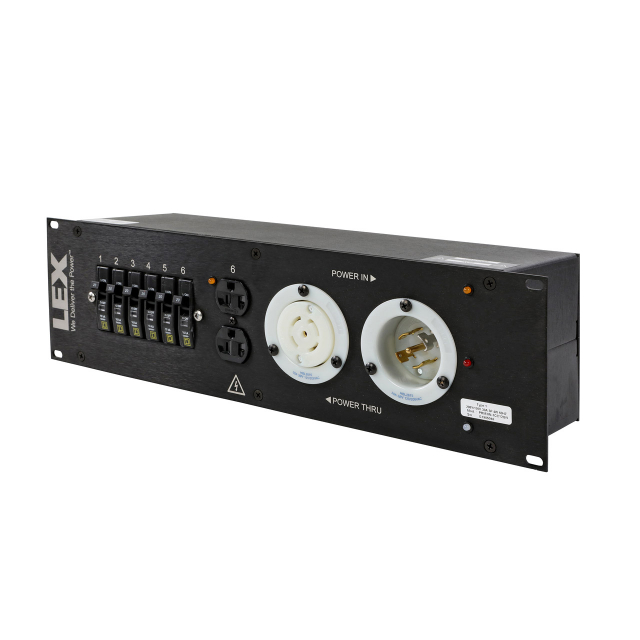 30 Amp 3RU Enclosed Rack, L21-30 to powerCON®