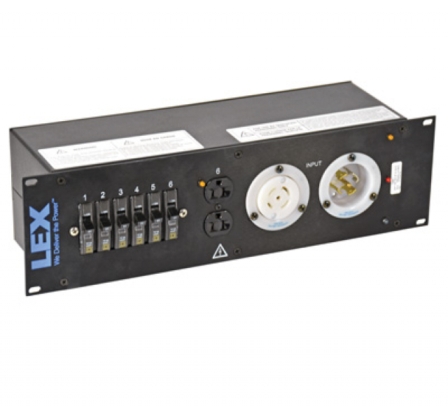 PRM3IN-1CC6DC | 30 Amp 3RU Enclosed Rack, L21-30 to L21-30/Duplex ...